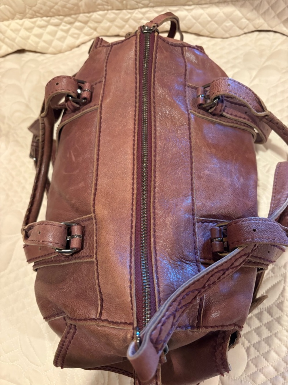 Isabella Fiore leather handbag brown - Picture 10 of 16